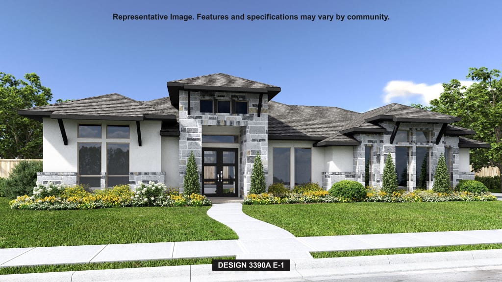 3390A House Plan in Megans Landing 1 2 Acre, San Antonio, Texas